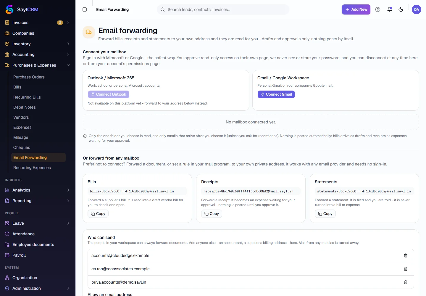 Email Forwarding - Open Email Forwarding