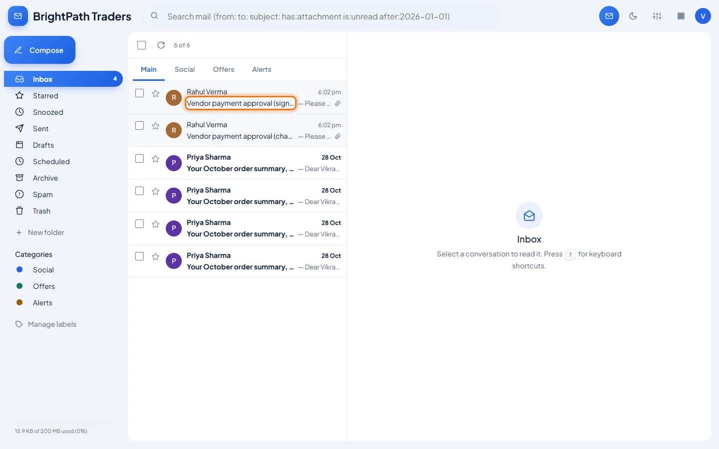 Signed and encrypted email: Open the message